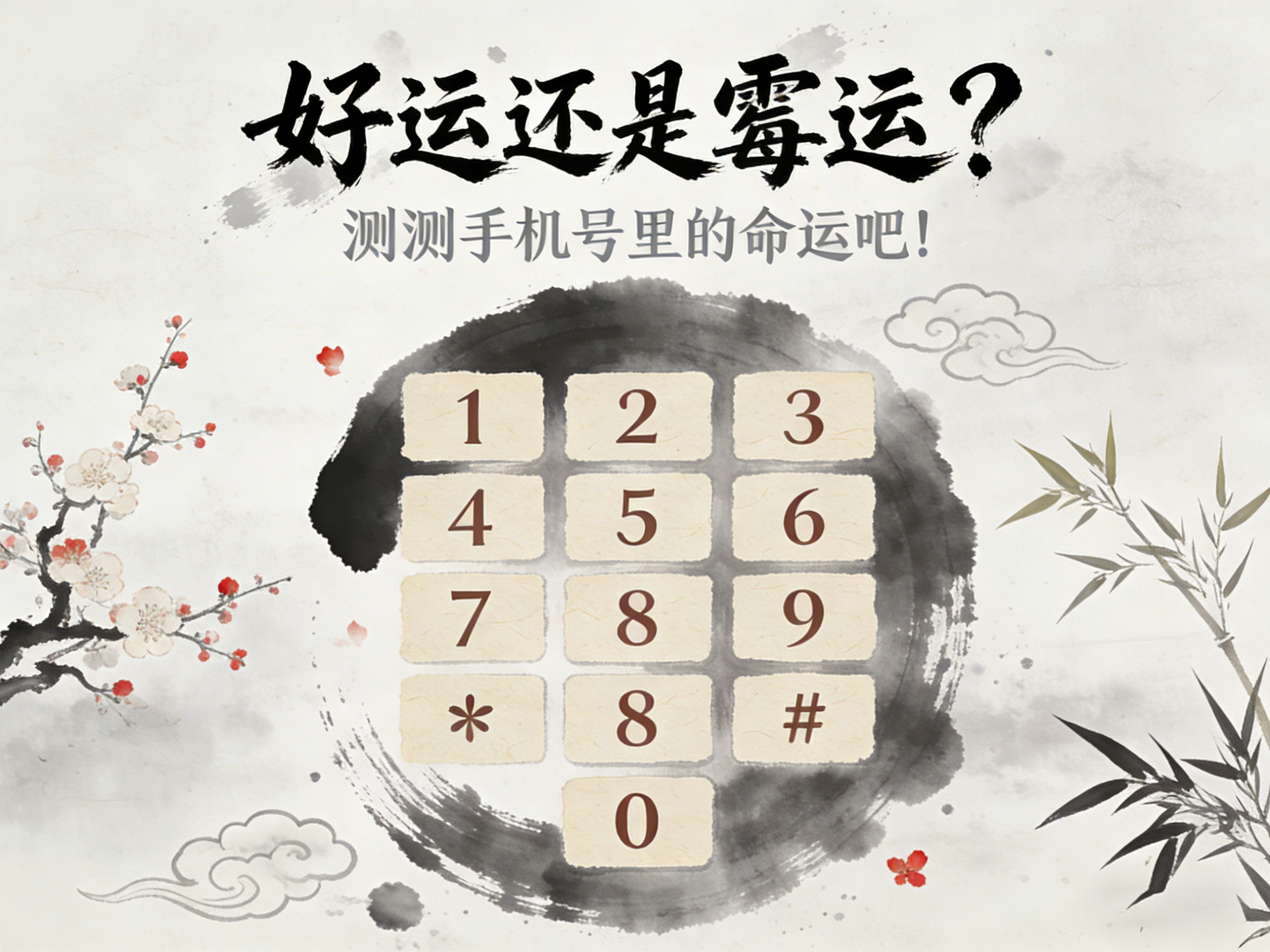 好运还是霉运？测测手机号里的命运吧！