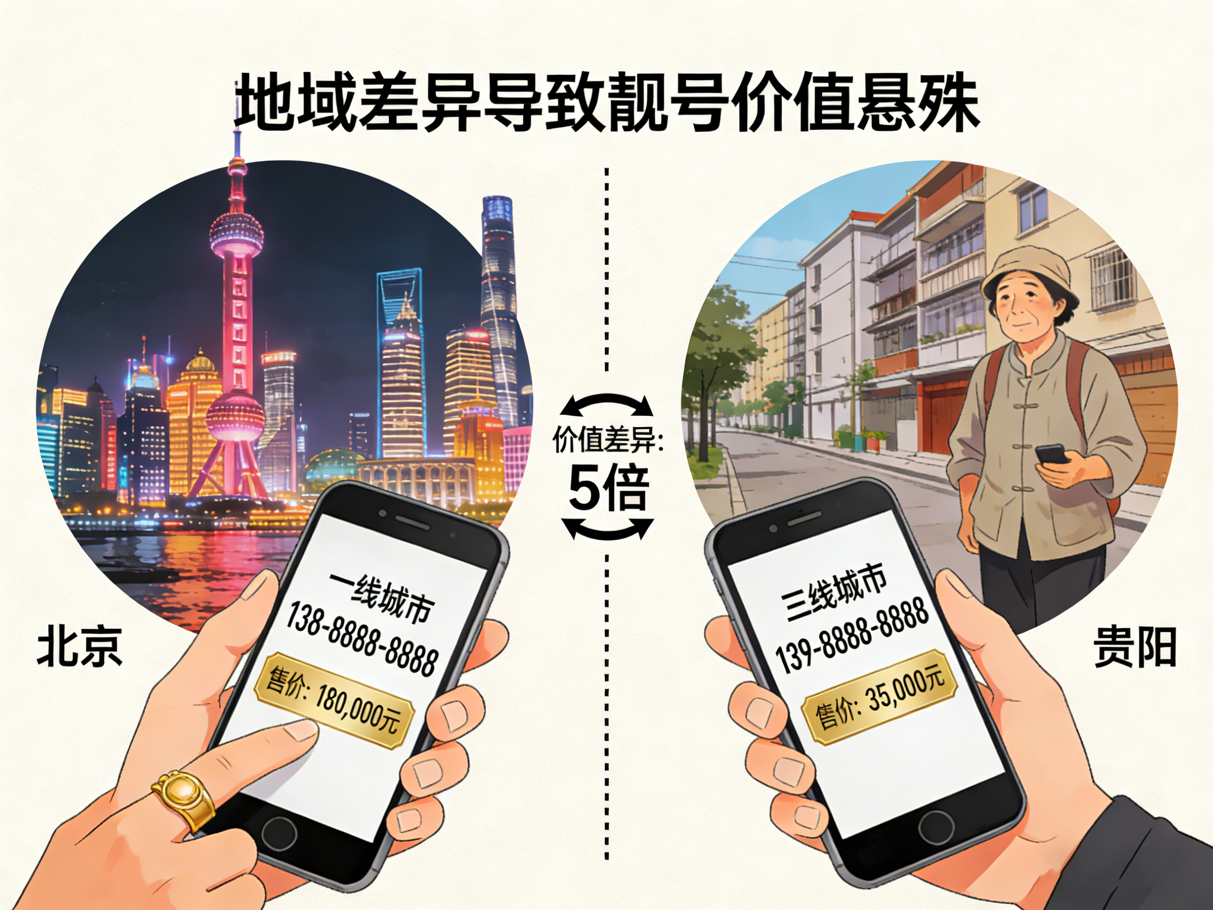 论地域差异对手机靓号价值的影响