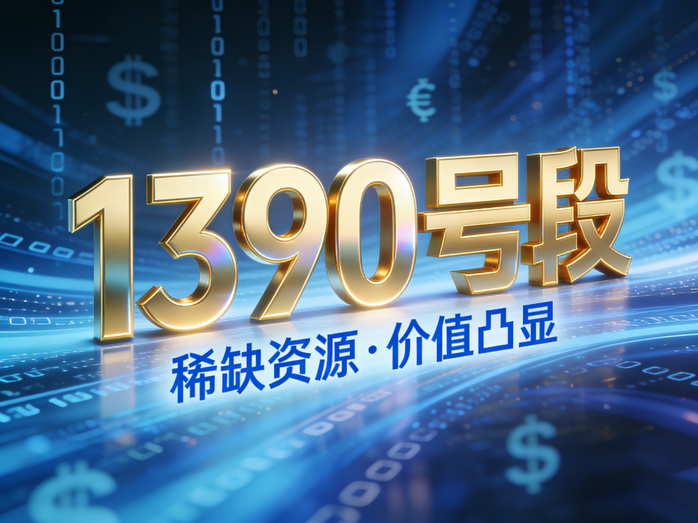 为何1390手机号段号码价格居高不下