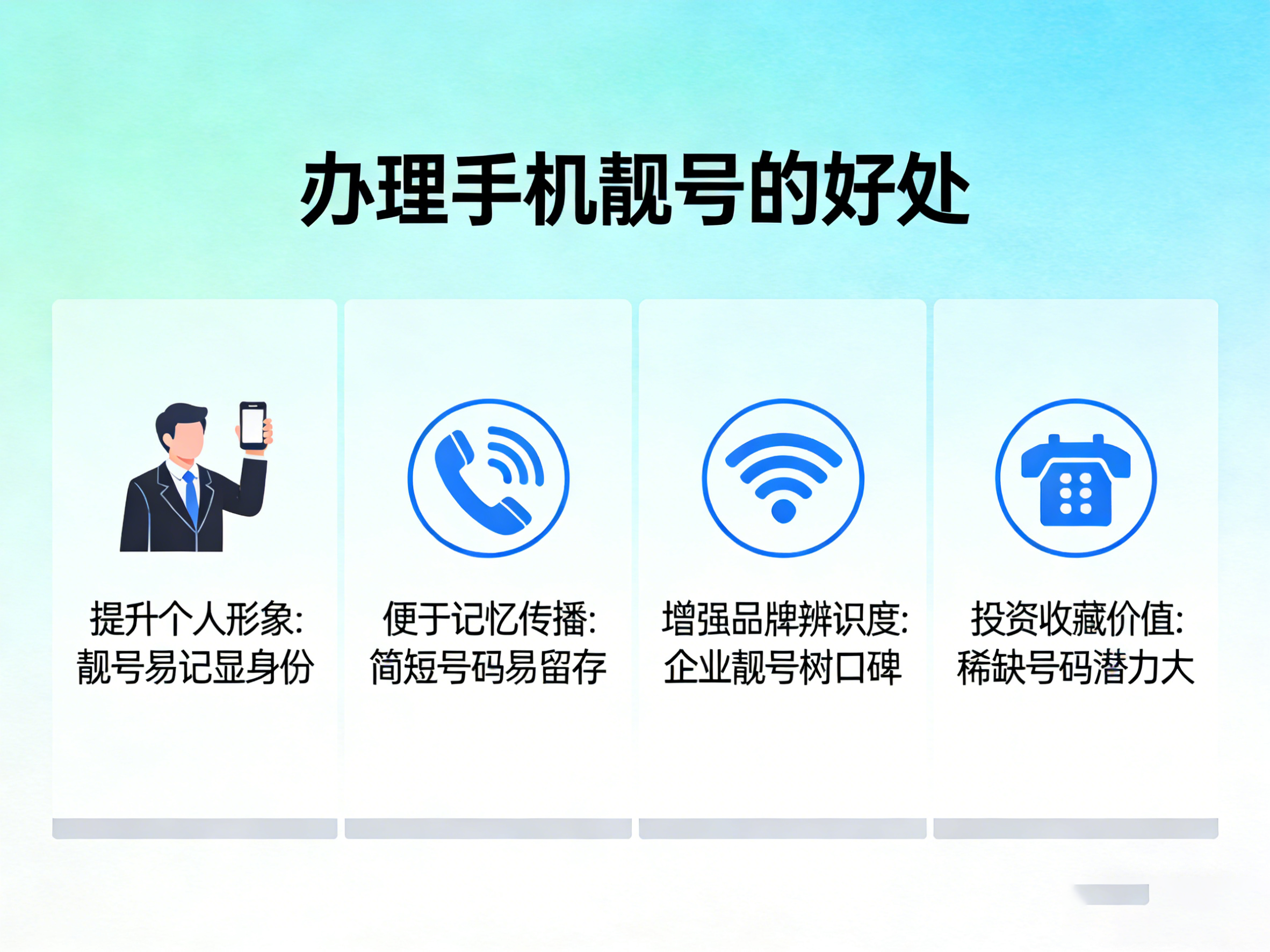 号令天下选号网论办理手机靓号的好处