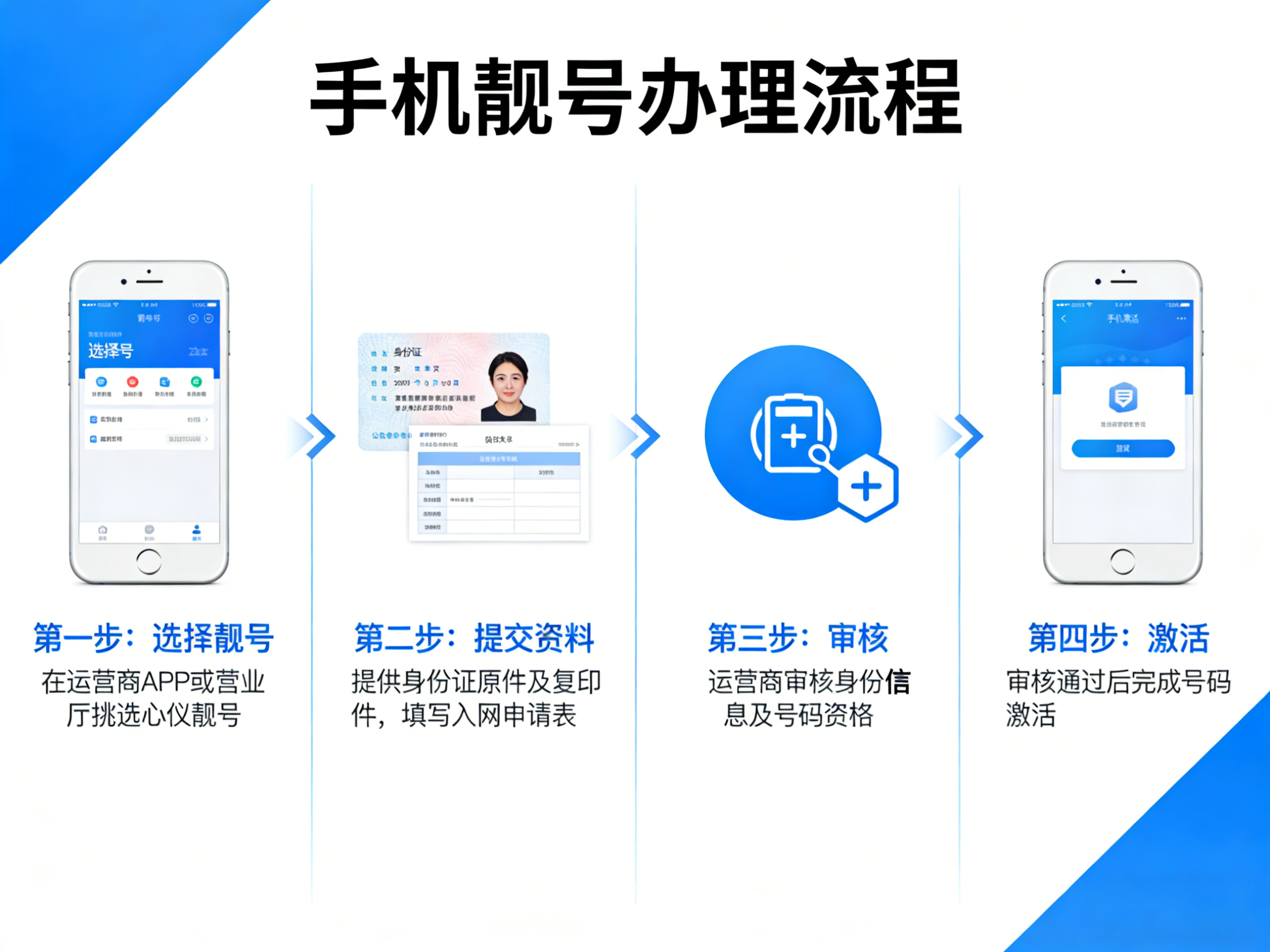 手机靓号办理流程详解，个人/企业选号注意事项